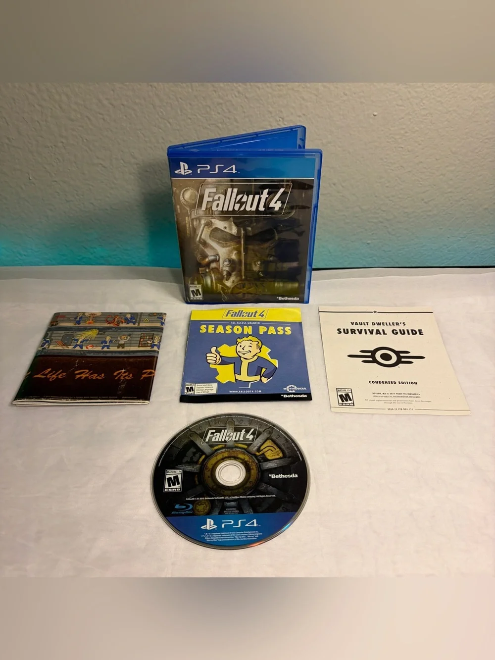 Fallout 4 PS4 Sony PlayStation 4 - 2015 Tested & Works Complete Videogame CIB
